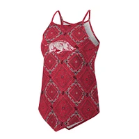 Women's Colosseum x Wrangler Cardinal Arkansas Razorbacks Bandana Tank Top