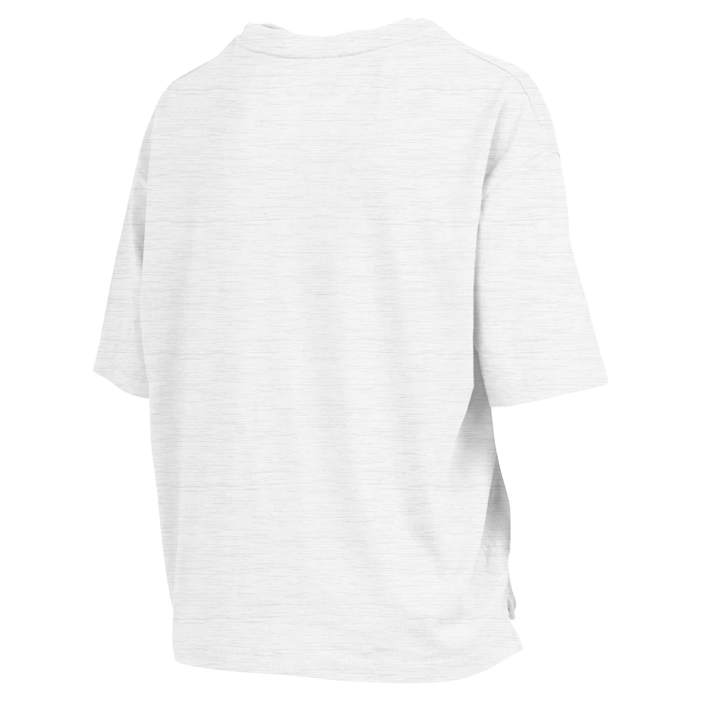 Women's Pressbox White Arkansas Razorbacks Rock & Roll Slub T-Shirt