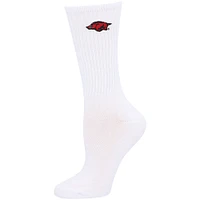 Lot de 2 paires de chaussettes courtes ZooZatz Cardinal/Blanc Arkansas Razorbacks pour femme