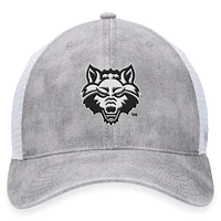 Men's Top of the World Gray/White Arkansas State Red Wolves Slate Trucker Adjustable Hat