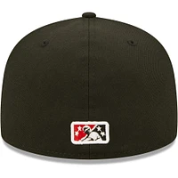 Men's New Era Black Arkansas Travelers Authentic Collection Road 59FIFTY Fitted Hat