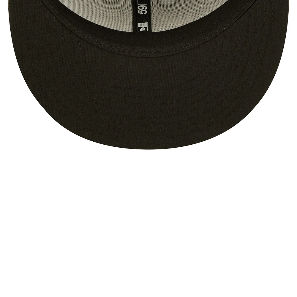 Men's New Era Black Arkansas Travelers Authentic Collection Road 59FIFTY Fitted Hat
