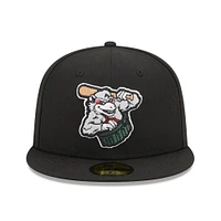 Men's New Era Black Arkansas Travelers Marvel x Minor League 59FIFTY Fitted Hat