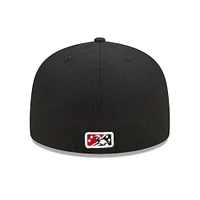 Men's New Era Black Arkansas Travelers Marvel x Minor League 59FIFTY Fitted Hat