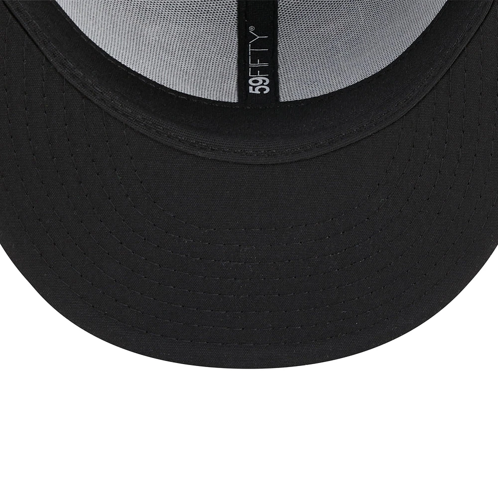 Men's New Era Black Arkansas Travelers Marvel x Minor League 59FIFTY Fitted Hat