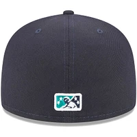 Men's New Era Navy Arkansas Travelers Theme Nights Mariners Alternate  59FIFTY Fitted Hat