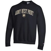 Men's Champion  Black Army Knights Arch Over Logo Pullover Sweatshirt