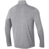 Men's Champion Heathered Gray Army Black Knights Field Day Team Quarter-Zip Jacket