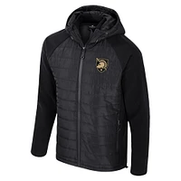 Men's Colosseum  Black Army Knights Block The Sun Full-Zip Hoodie Jacket