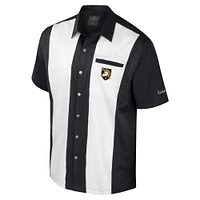 Men's Colosseum Black Army Knights Strike Bowling Button-Up Shirt
