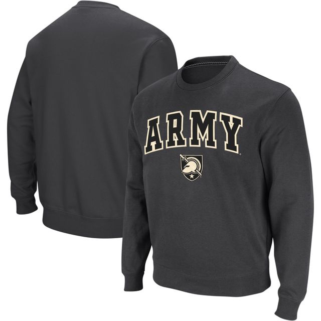 Colosseum Charcoal Army Black Knights Arch & Logo Crew Neck Sweat-shirt pour homme