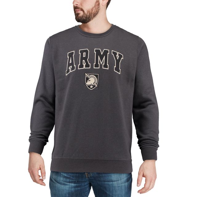 Colosseum Charcoal Army Black Knights Arch & Logo Crew Neck Sweat-shirt pour homme