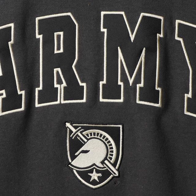 Colosseum Charcoal Army Black Knights Arch & Logo Crew Neck Sweat-shirt pour homme