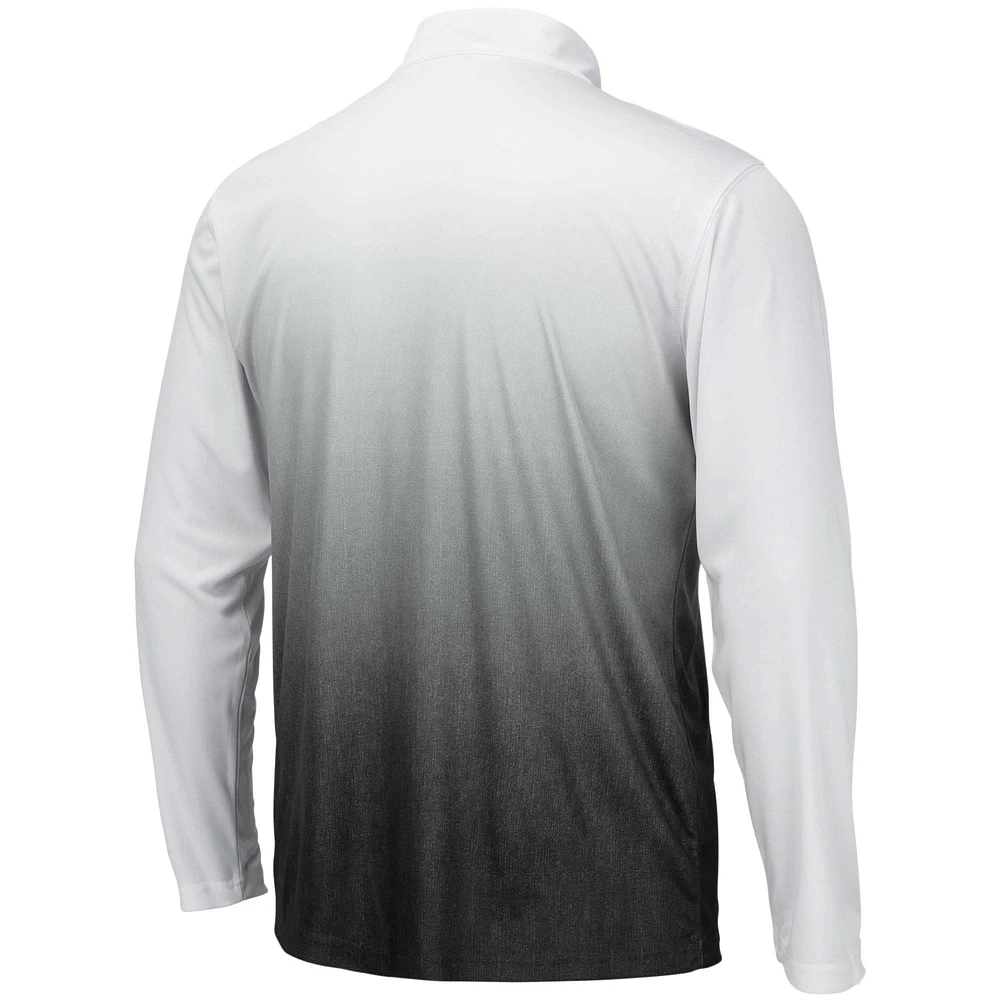 Men's Colosseum Gray Army Black Knights Magic Team Logo Quarter-Zip Jacket