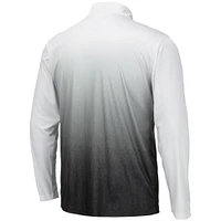 Men's Colosseum Gray Army Black Knights Magic Team Logo Quarter-Zip Jacket