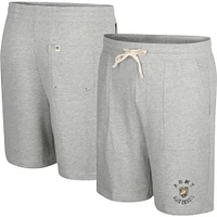 Colosseum Heather Grey Army Black Knights Love To Hear This Terry Short pour homme
