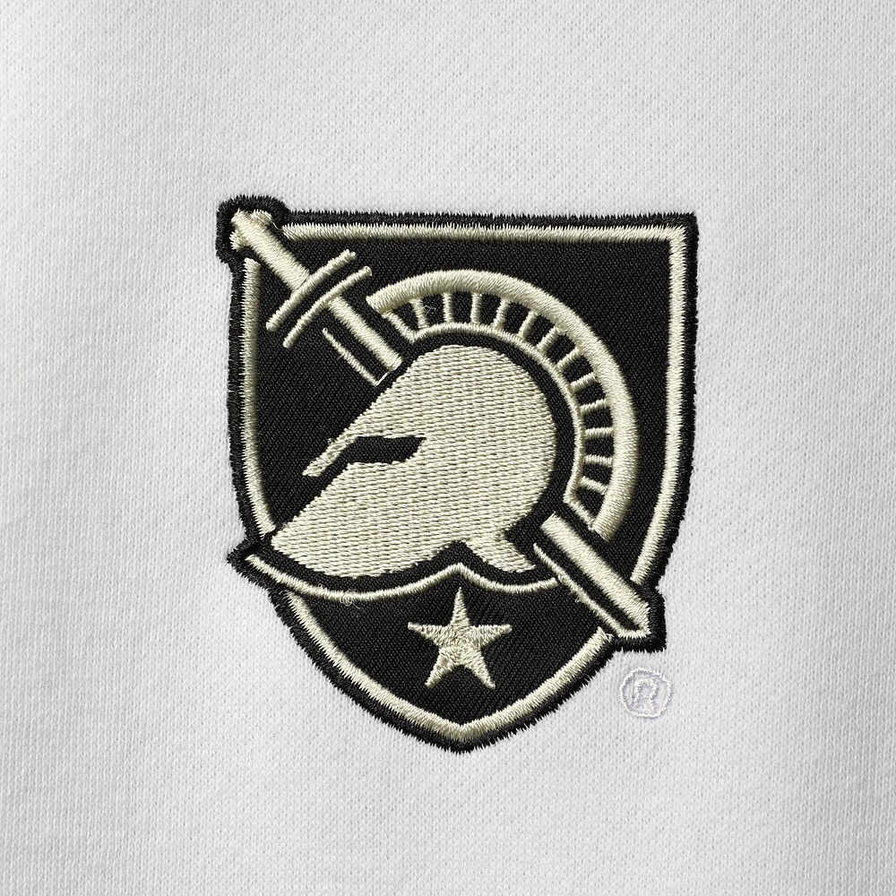 Men's Colosseum White Army Black Knights Tortugas Logo Quarter-Zip Jacket