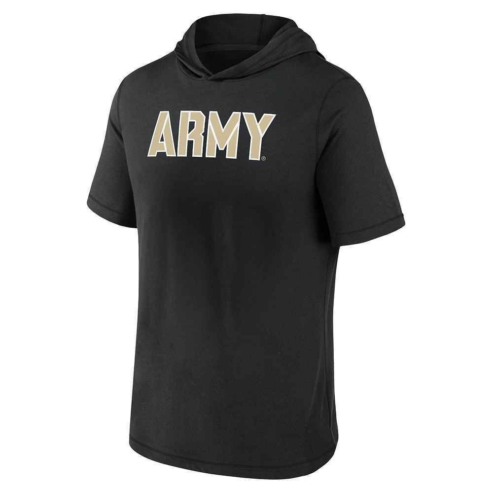 T-shirt à capuche avec logo principal Fanatics Black Army Knights pour hommes