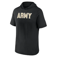 T-shirt à capuche avec logo principal Fanatics Black Army Knights pour hommes