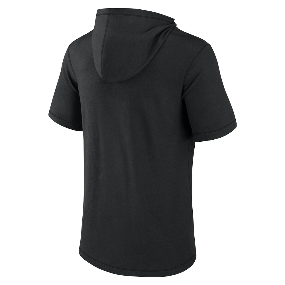 T-shirt à capuche avec logo principal Fanatics Black Army Knights pour hommes