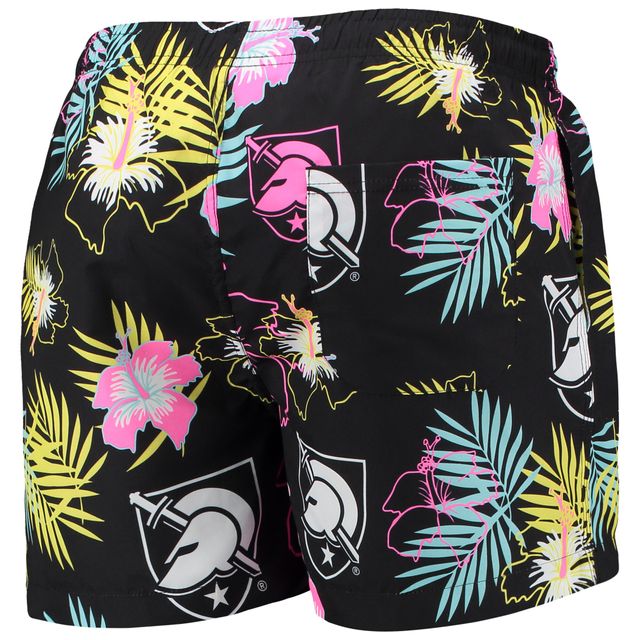Maillot de bain FOCO Black Army Knights Neon Floral pour homme