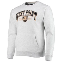 Men's League Collegiate Wear Heathered Gray Army Black Knights Upperclassman Pocket Pullover Sweatshirt