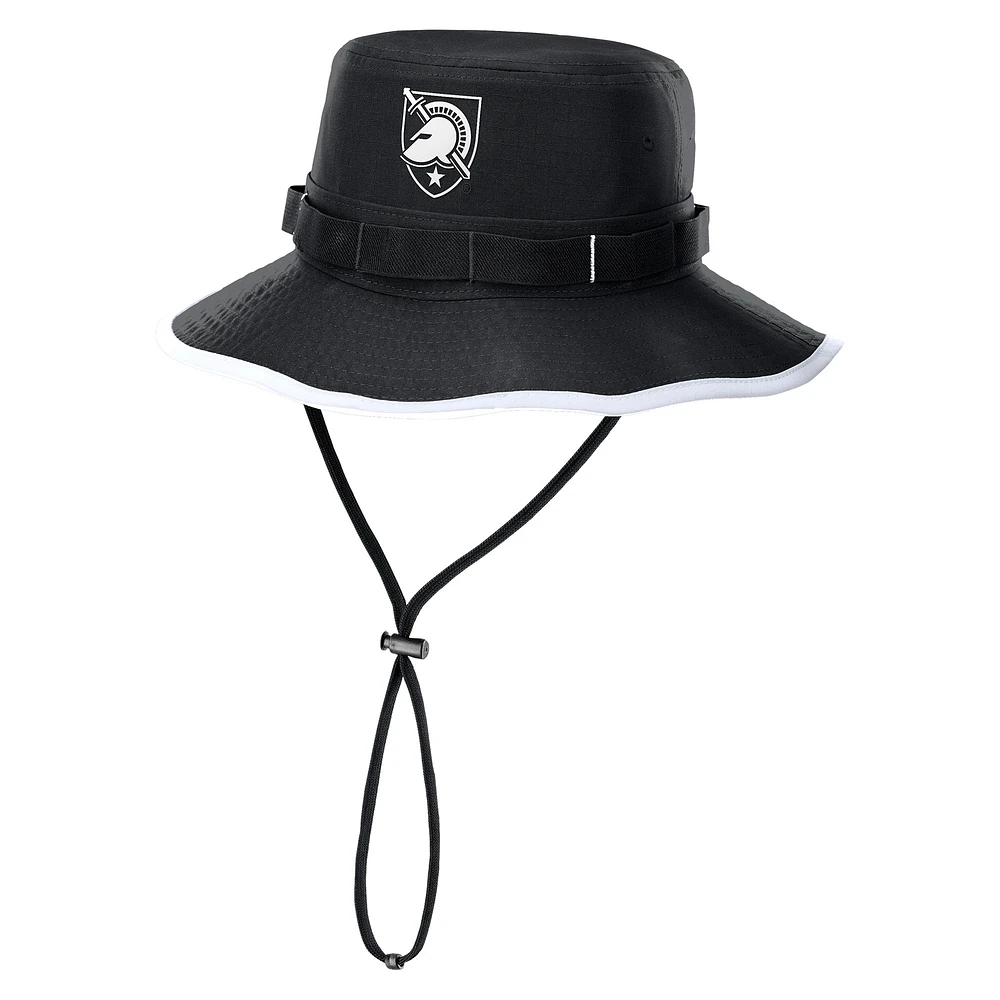 Men's Nike Black Army Knights 2024 Rivalry Apex Boonie Performance Bucket Hat
