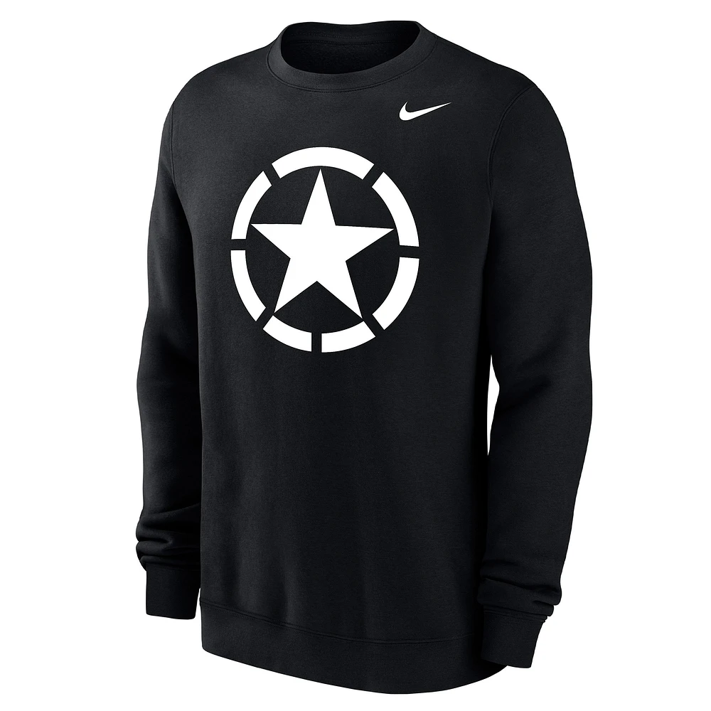 Men's Nike Black Army Knights 2024 Rivalry Collection  Club Fleece Sweatshirt