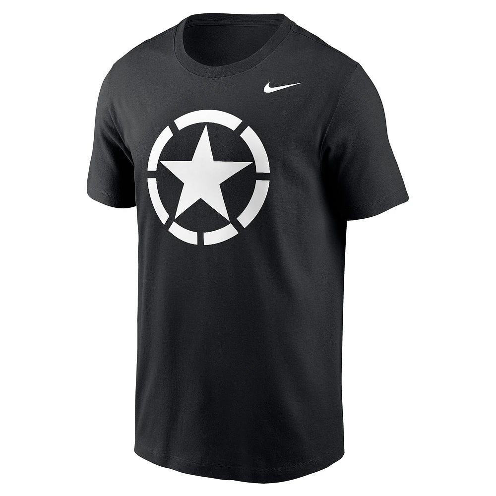 Men's Nike Black Army Knights 2024 Rivalry Collection Star T-Shirt