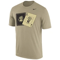 Men's Nike Gold Army Black Knights 2023 Rivalry Collection Cards Performance T-Shirt