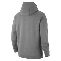 Men's Nike Gray Army Black Knights 2024 Rivalry Collection Airborne Eagle Club Fleece Pullover Hoodie