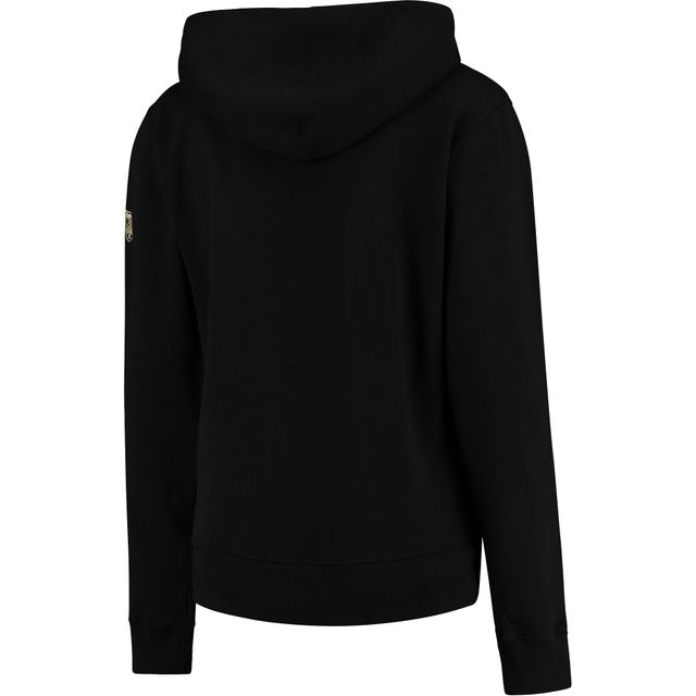 Sweat-shirt à fermeture éclair complète pour femme Stadium Athletic Black Army Knights avec nom arqué