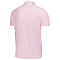 Men's Puma  Pink Arnold Palmer Invitational Tipped Jacquard Polo