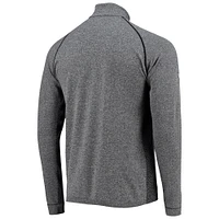 Men's Levelwear Heathered Gray Arnold Palmer Invitational Leo Raglan Quarter-Zip Top