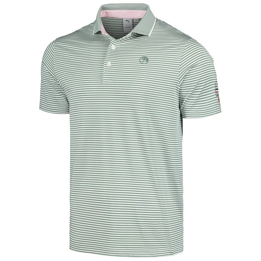 Men's Puma Green Arnold Palmer Invitational Traditions MATTR Polo