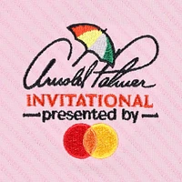 Men's Puma Pink Arnold Palmer Invitational Jacquard Stripe MATTR Polo