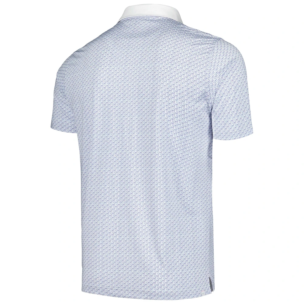 Men's Puma White Arnold Palmer Invitational Iced Tea MATTR Polo
