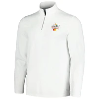 Men's Puma White Arnold Palmer Invitational Lightweight Quarter-Zip YOU-V Jacket
