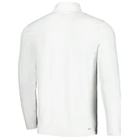 Men's Puma White Arnold Palmer Invitational Lightweight Quarter-Zip YOU-V Jacket