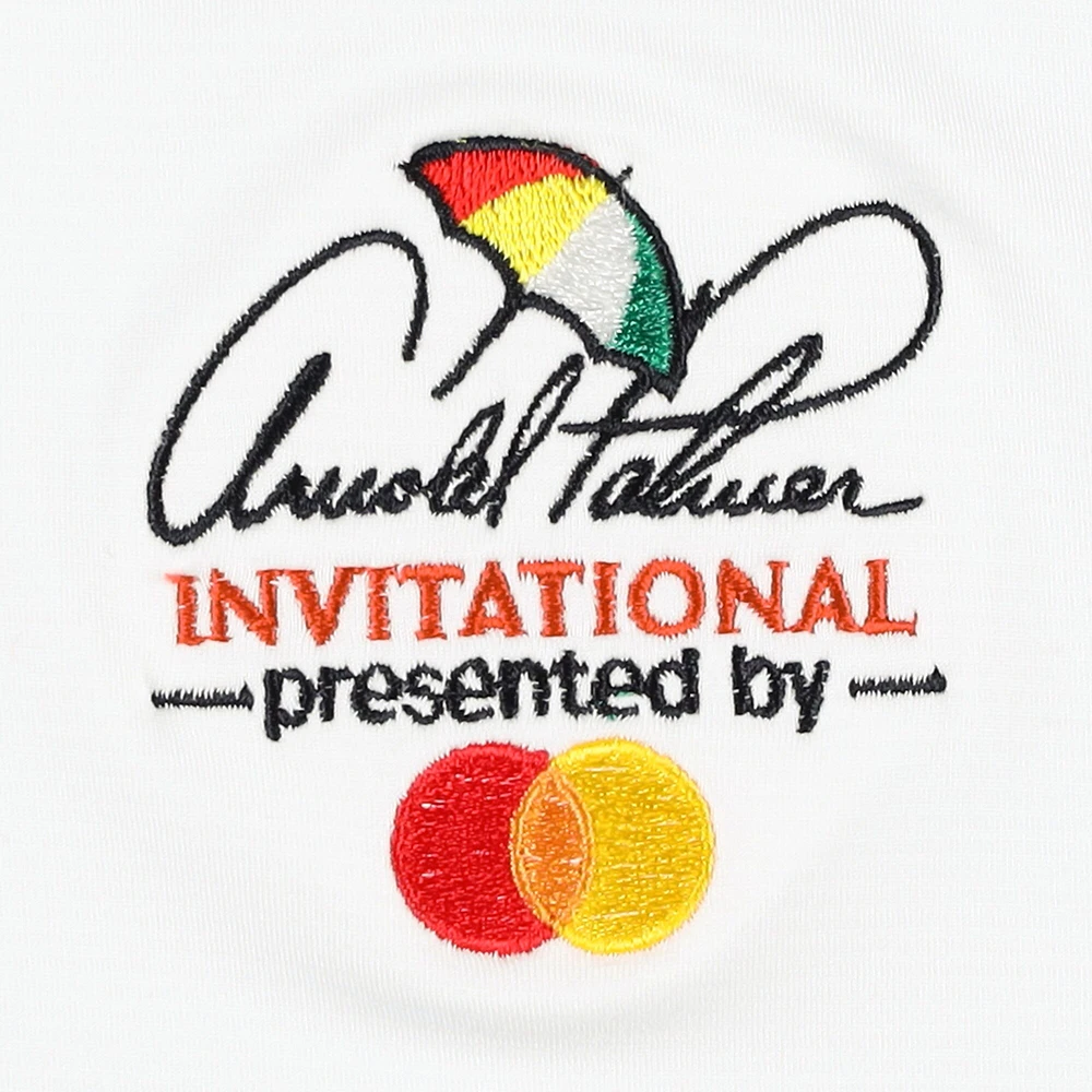Men's Puma White Arnold Palmer Invitational Lightweight Quarter-Zip YOU-V Jacket