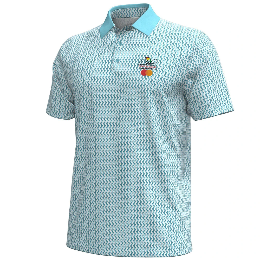 Men's Under Armour  Blue Arnold Palmer Invitational Playoff 3.0 Crane Print Polo