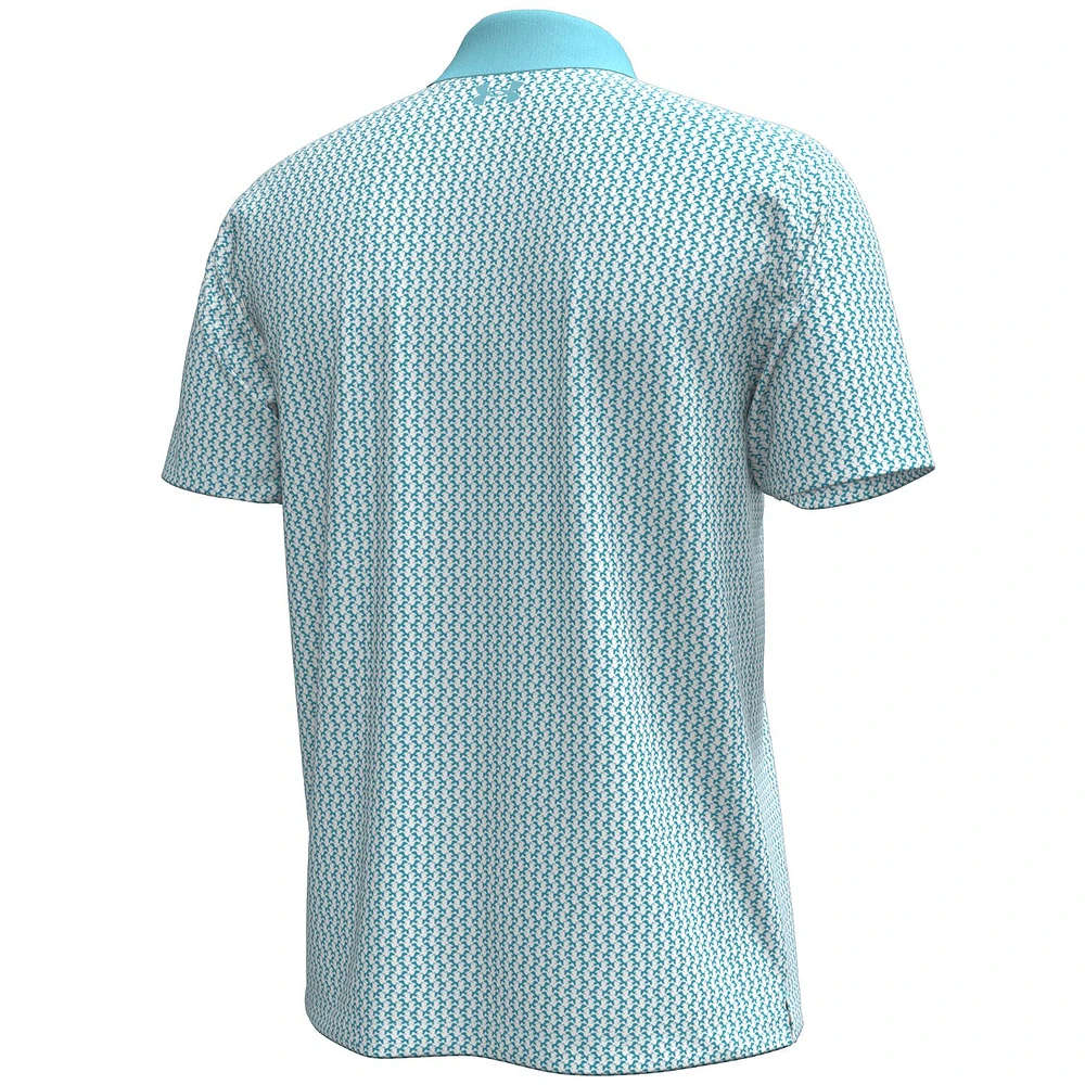Men's Under Armour  Blue Arnold Palmer Invitational Playoff 3.0 Crane Print Polo