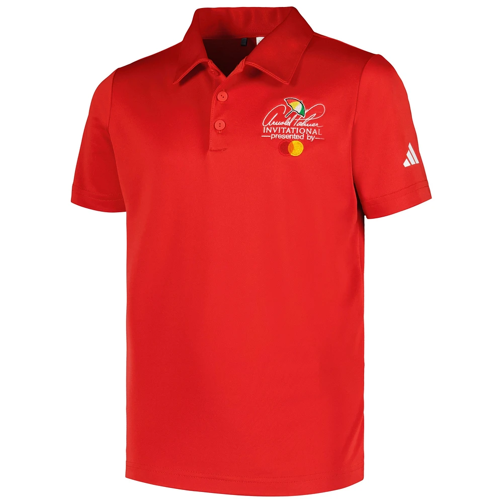 Youth adidas Red Arnold Palmer Invitational Performance Polo
