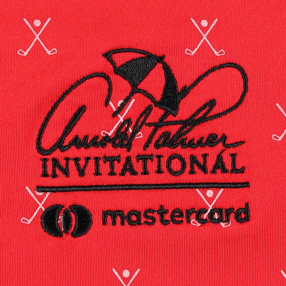 Youth FootJoy Red Arnold Palmer Invitational Golf Clubs Print Polo
