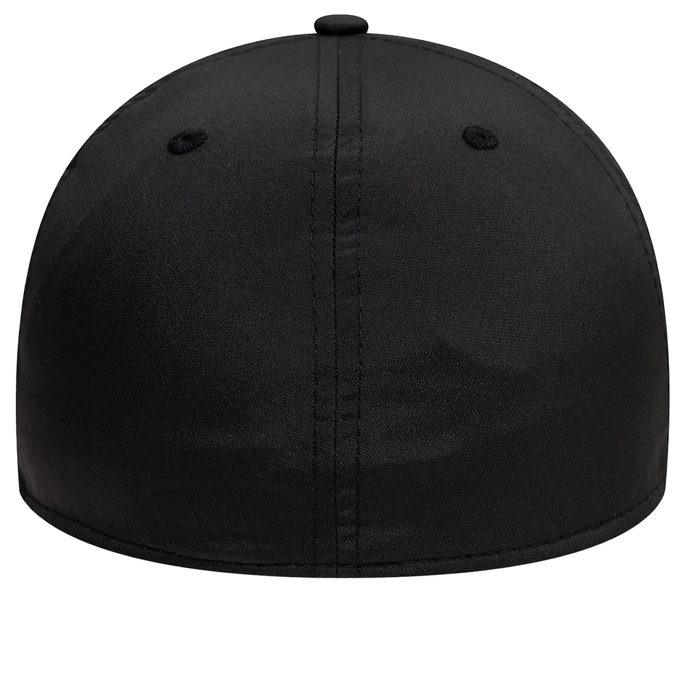 Men's New Era Black AS Roma Puff Print 39THIRTY Fitted Hat