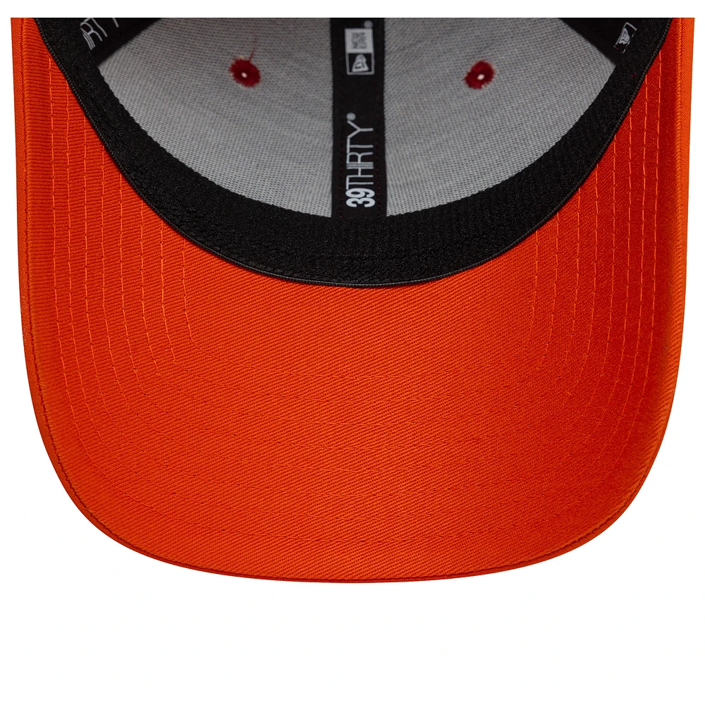 Men's New Era Red/Orange AS Roma Rubber Wolf 39THIRTY Fitted Hat