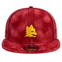 Men's New Era Red AS Roma Tie-Dye 9FIFTY Snapback Hat