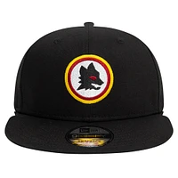Men's New Era Black AS Roma Lupetto 9FIFTY Snapback Hat
