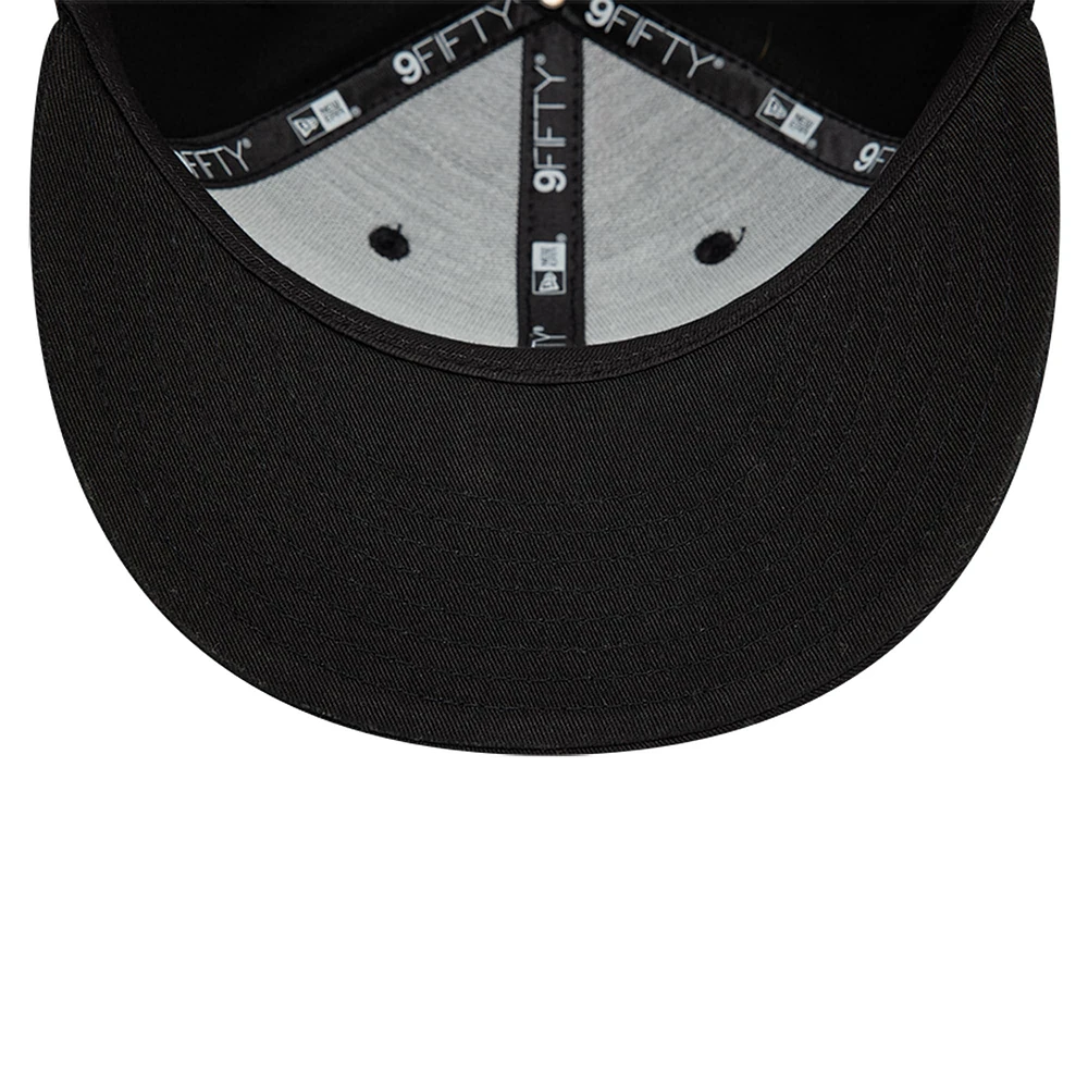Men's New Era Black AS Roma Lupetto 9FIFTY Snapback Hat