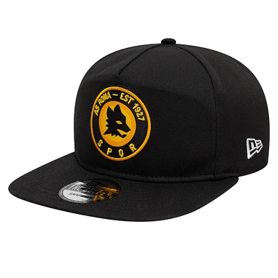 Men's New Era  Black AS Roma SPQR Golfer Snapback Hat